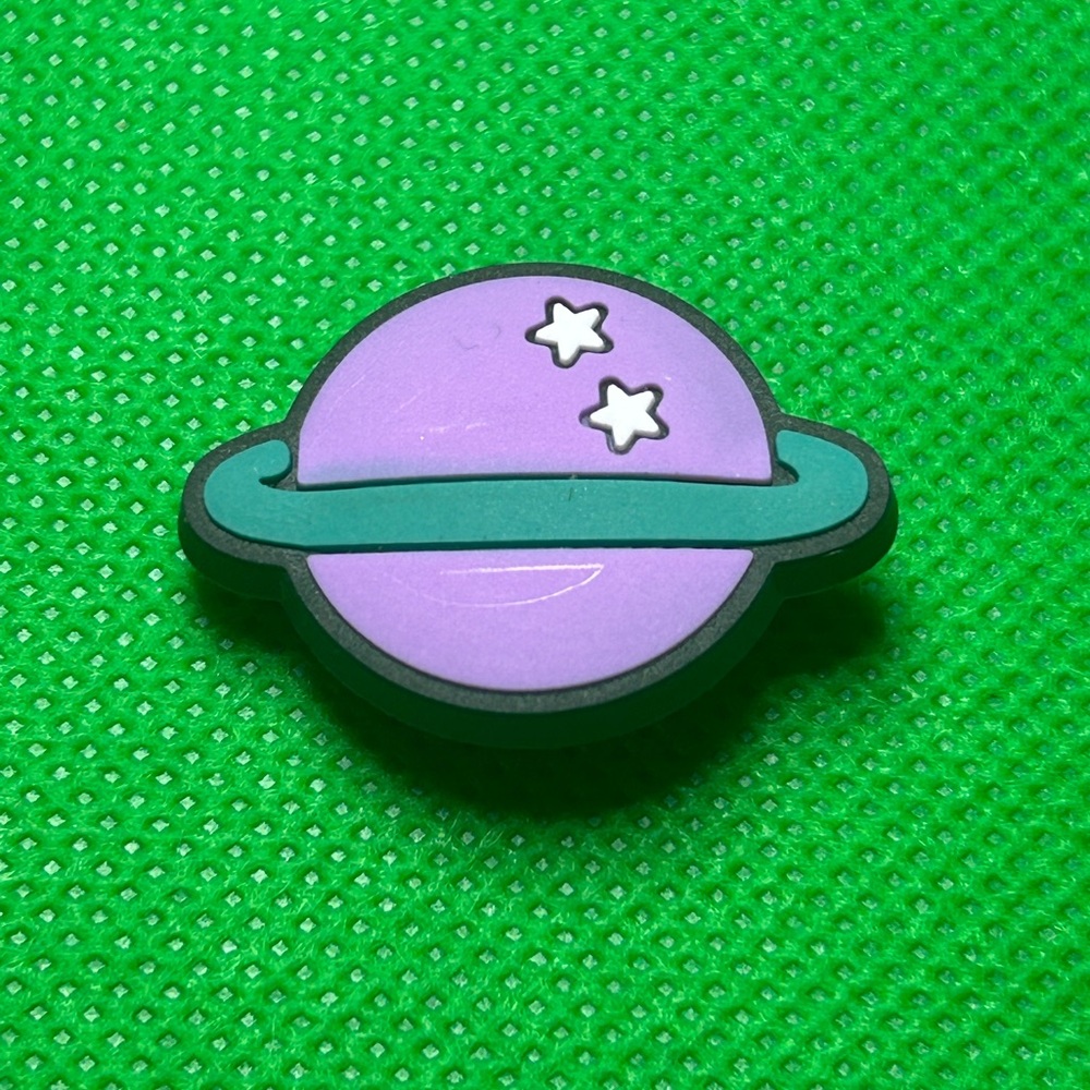 🌼 (5/$10 or 10/$15) NEW “Space is Cool” Fun Croc Shoe Charm Collection Planet